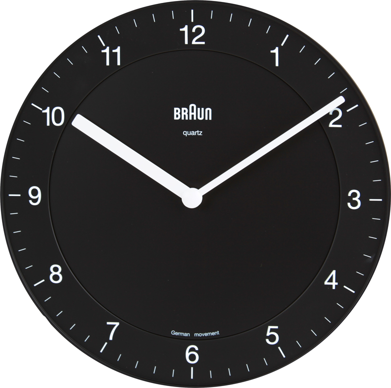 Braun BNC006BKBK Clocks Clock Wall Clock Quartz