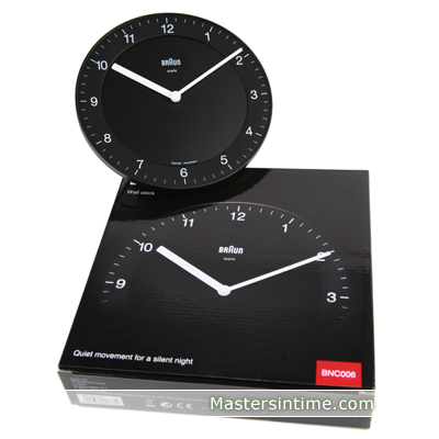 Braun Target on Home Braun Clocks Braun Wall Clock Quartz Bnc006bkbk