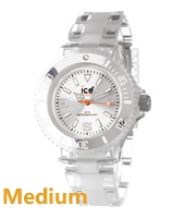 Ice Watch Classic-Clear-Medium-Silver CL.SR.U.P.09 -  