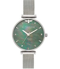 OB16AM151 Blue Mother of Pearl Silver Mesh