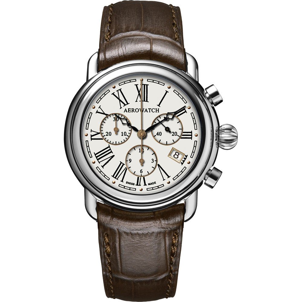 Aerowatch 1942 83926-AA03 1942 Chrono Q Watch