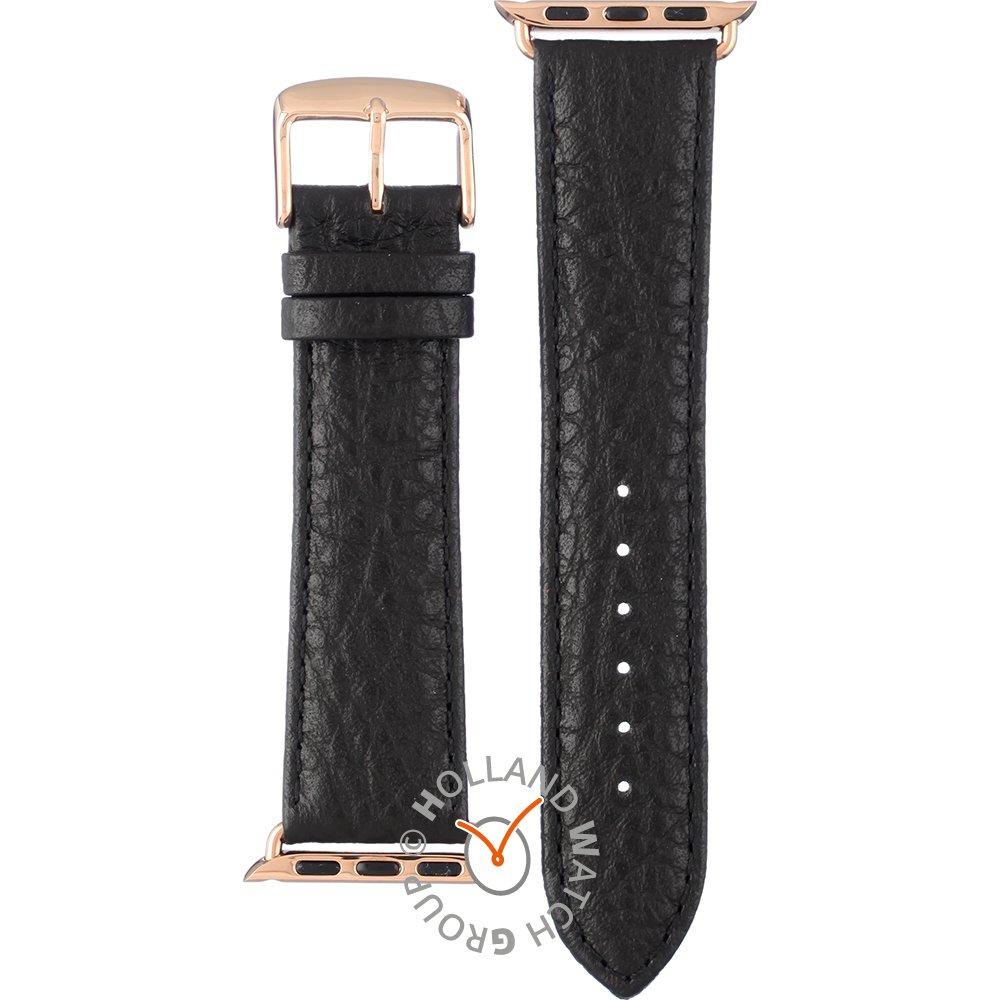 Bracelete Apple Watch APBL22R-S Black leather 22 mm - Small