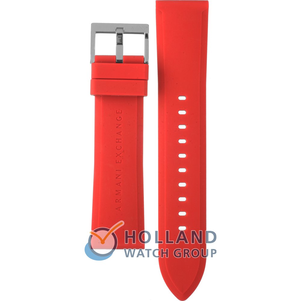 armani exchange red watch