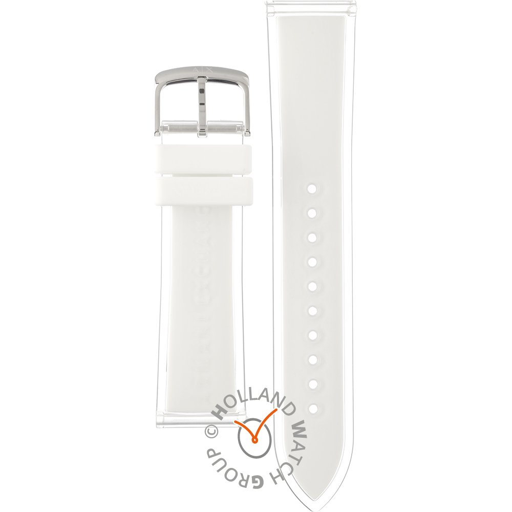 armani exchange transparent watch