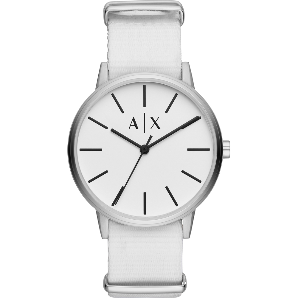 armani exchange watch white