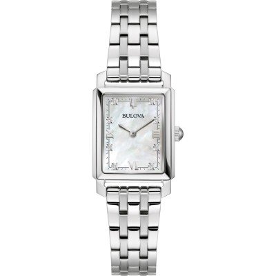Bulova Women's 96R105 Diamond Bezel Stainless Steel Watch – Exact Time Corp.