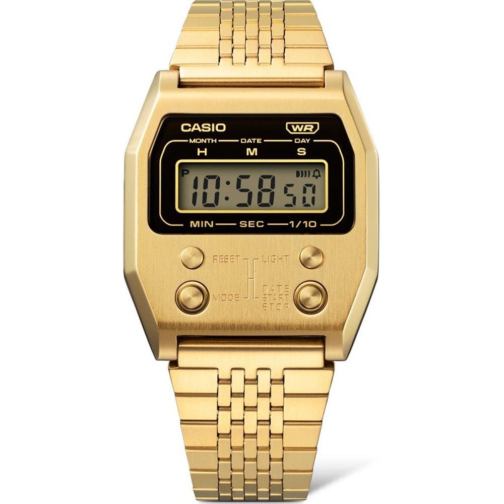 Vintage Digital Watch ~ Gold
