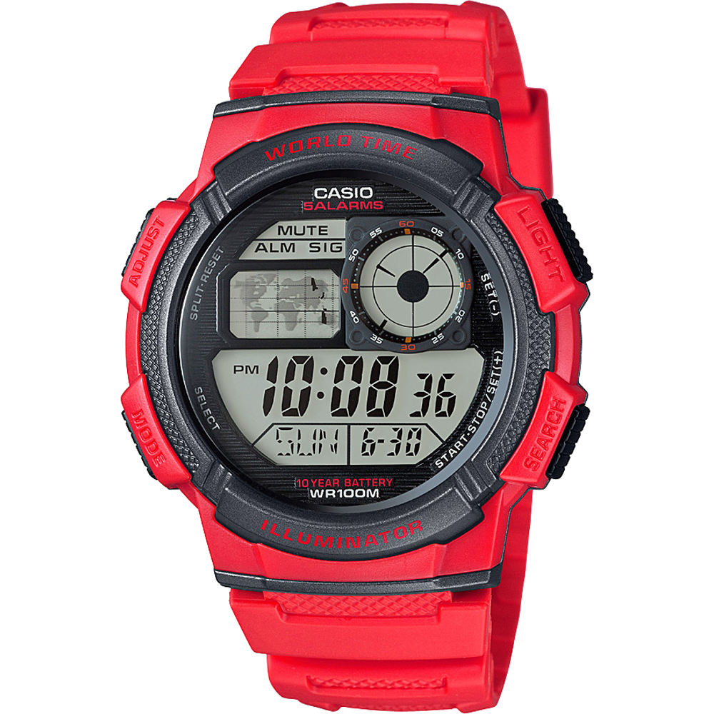 Casio Collection AE-1000W-4AVEF World Time Horloge