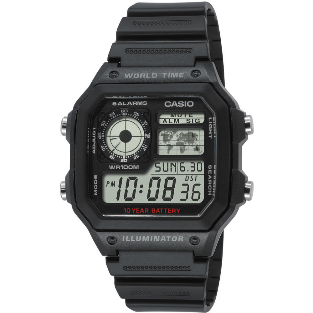 Reloj Casio Collection AE-1200WH-1AVEF World Time