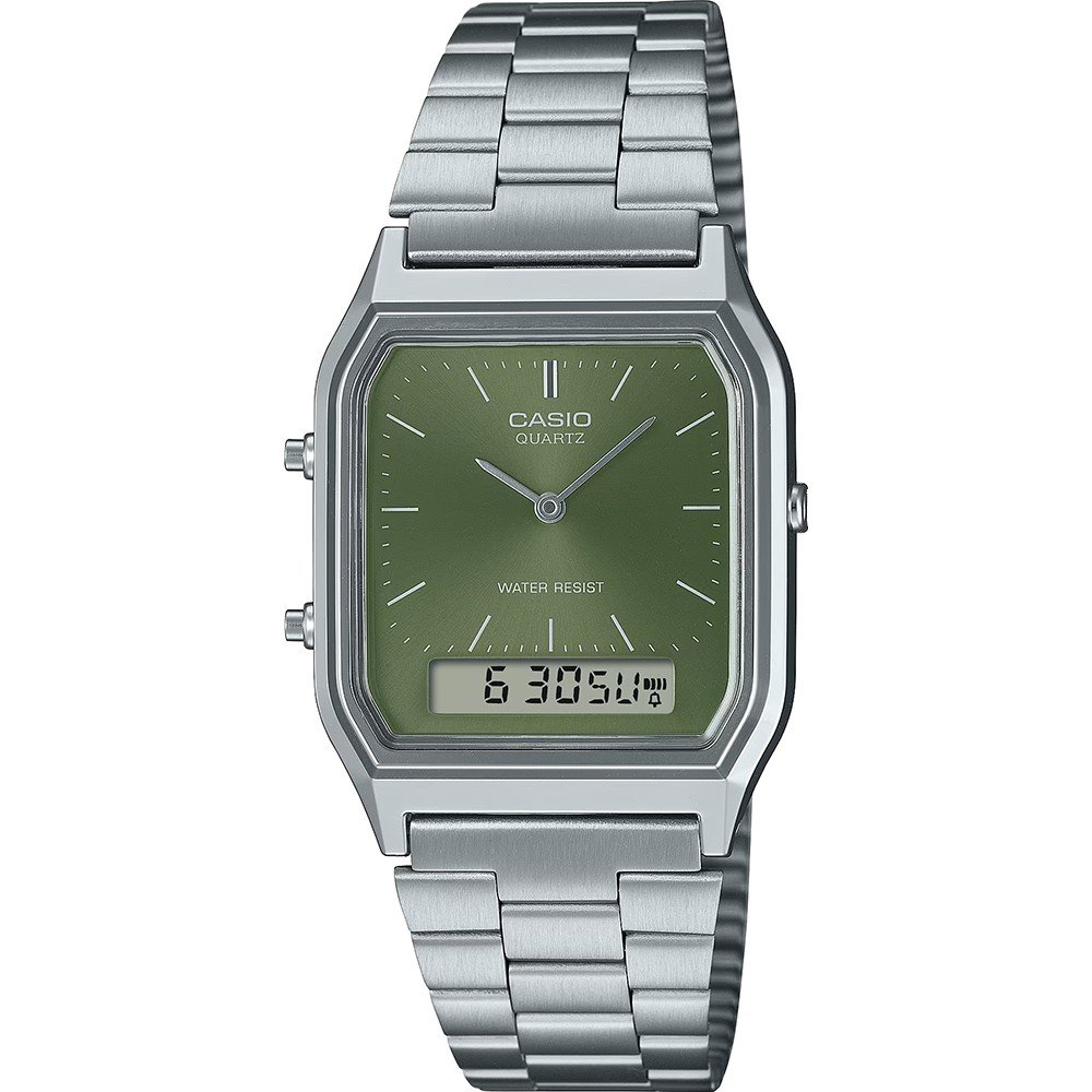Casio Vintage AQ-230A-3AMQYES Vintage Edgy Watch • EAN
