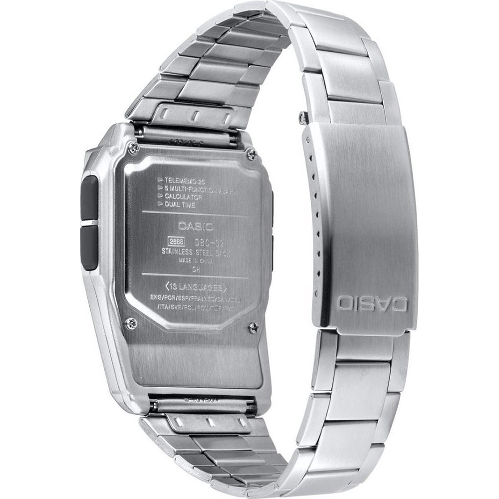 Casio Vintage DBC-32D-1AES Databank Calculator Watch • EAN: 4971850436751 •