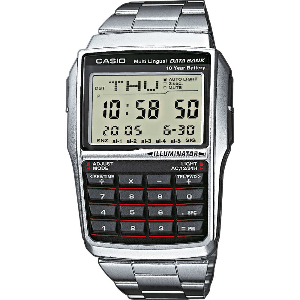 mode Kina morgue Casio Vintage DBC-32D-1AES Databank Calculator Watch • EAN: 4971850436751 •  Mastersintime.com