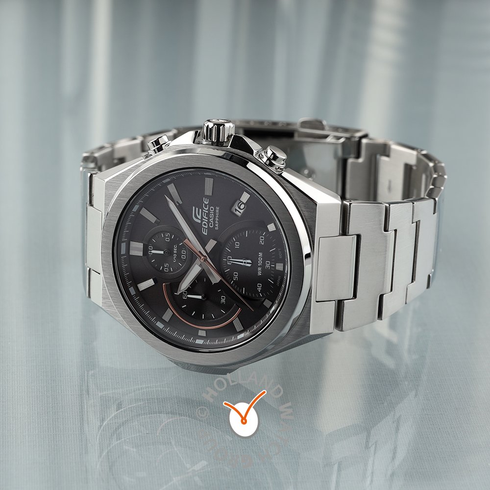 Casio Orologio Uomo Edifice Cronografo EFB-700D-8AVUEF – Acciaio, Argento
