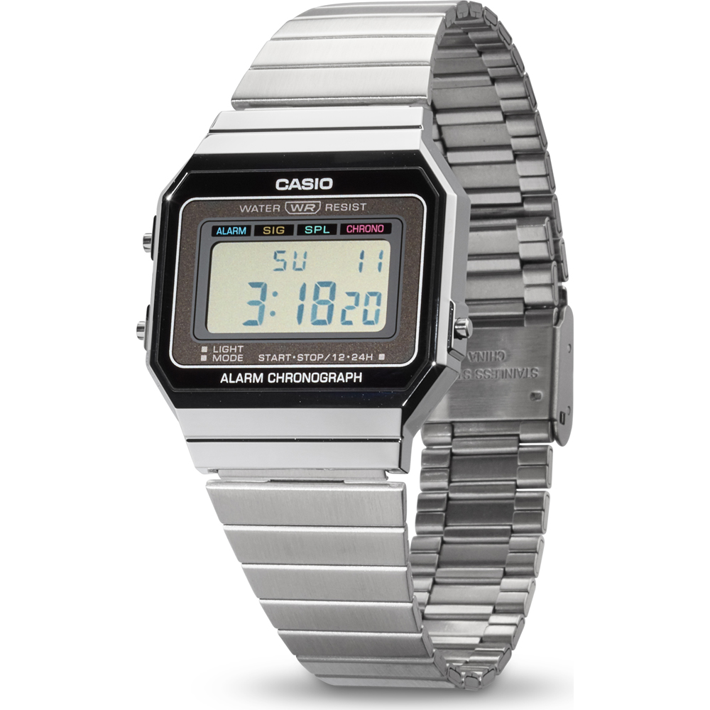 Buy CASIO Vintage Super Slim Stainless Steel Unisex Watch - A700W