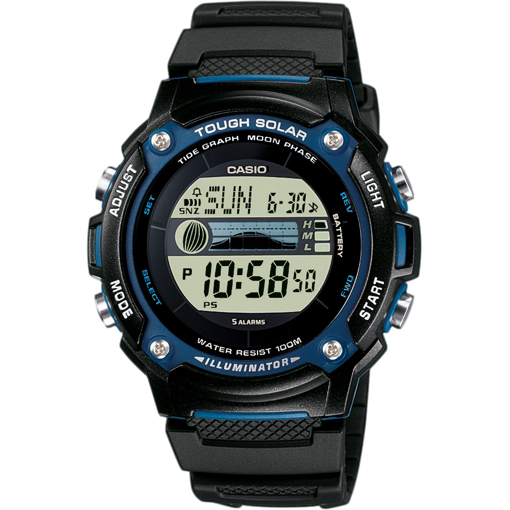 Relógio Casio Sport W-S210H-1AVEG Sports Tide Graph