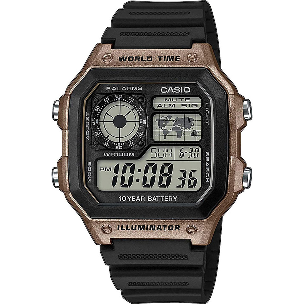 Casio Collection AE-1200WH-5AVEF World Time Watch
