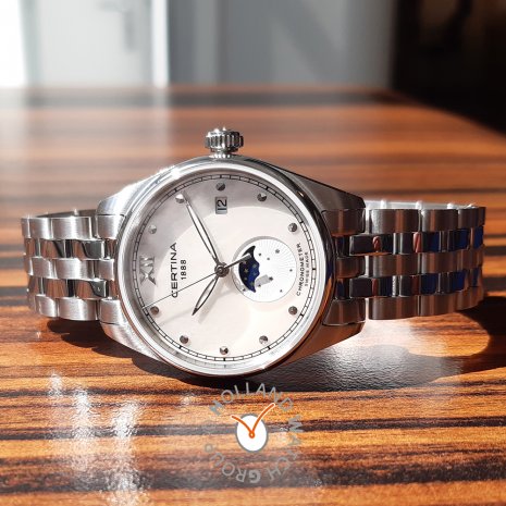 Swiss certified chronometer ladies watch with moon phase  Certina