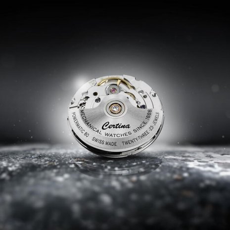 Swiss made automatic gents diving watch with date  Certina