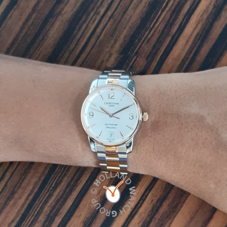Swiss ladies quartz watch with date  Certina