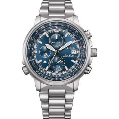 Citizen Orologio Unisex Radiocontrollato AT8263-10H – Quarzo, Cinturino In Pelle, Acciaio, Movimento Analogico