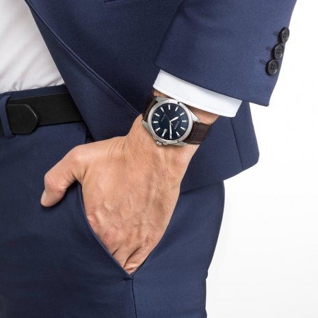 Blue Solar Gents Watch with Date Fall Winter Collection Citizen