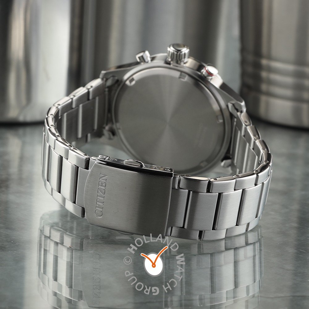 Citizen Orologio Uomo AT2520-89E - Cronografo Eco-Drive, Cassa In Acciaio 43mm, Quadrante Nero - 4