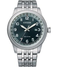 BM7480-81L Eco-Drive retro style watch 43mm