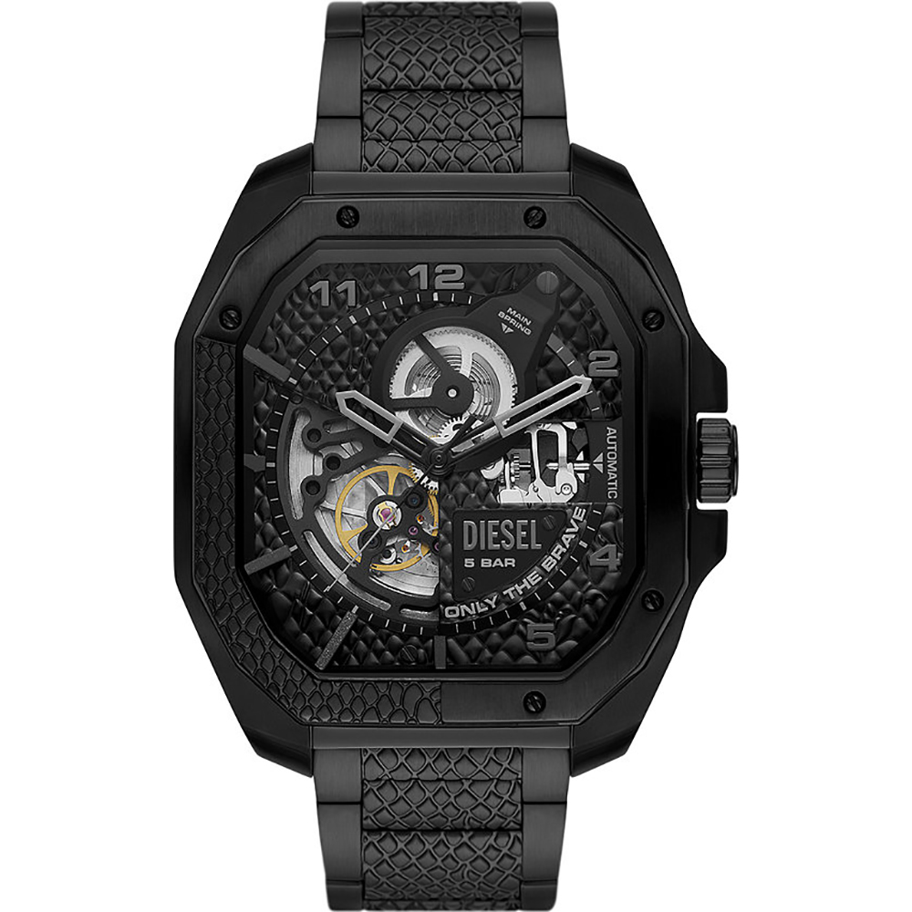 Diesel DZ7472 Flayed - Black Reptilia Horloge