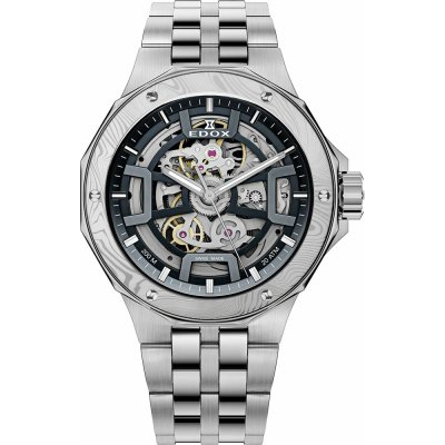 Edox Delfin 85310-3DM-NGIN Delfin Mecano Skeleton Damascus Watch