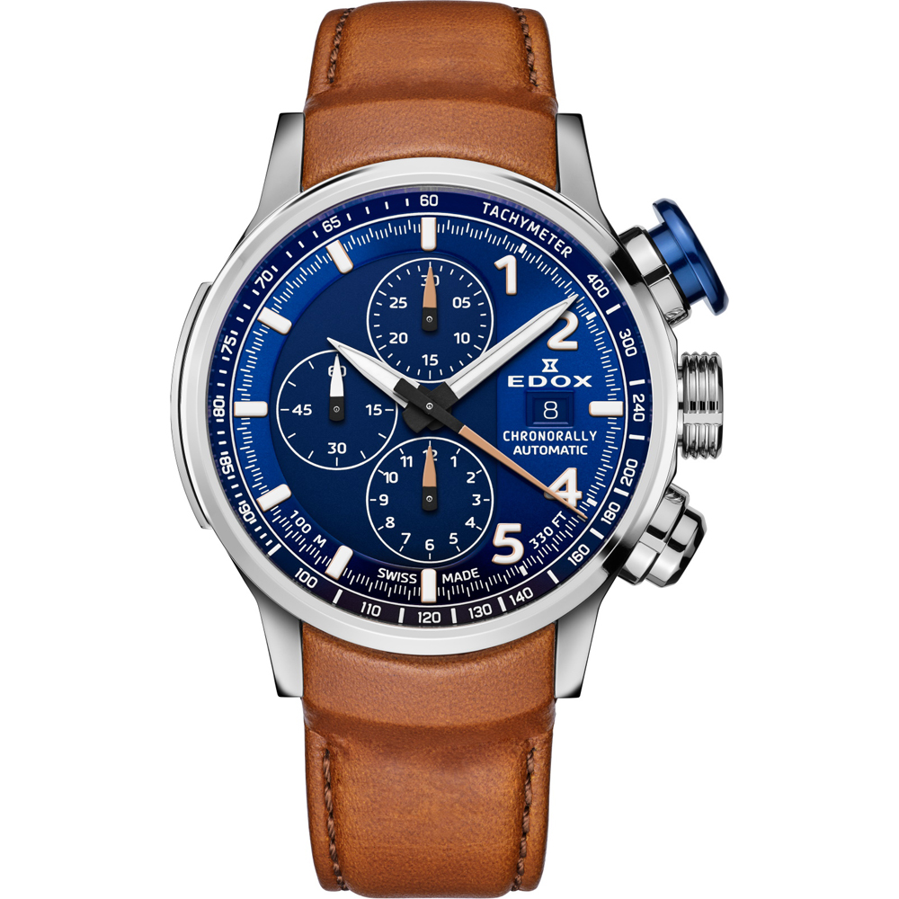 Edox Chronorally 01129-TBUCBR-BUBR Chronorally Automatic Watch