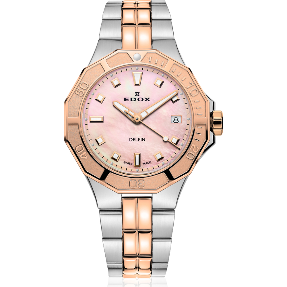 Edox Delfin 53020-357RM-ROR Horloge