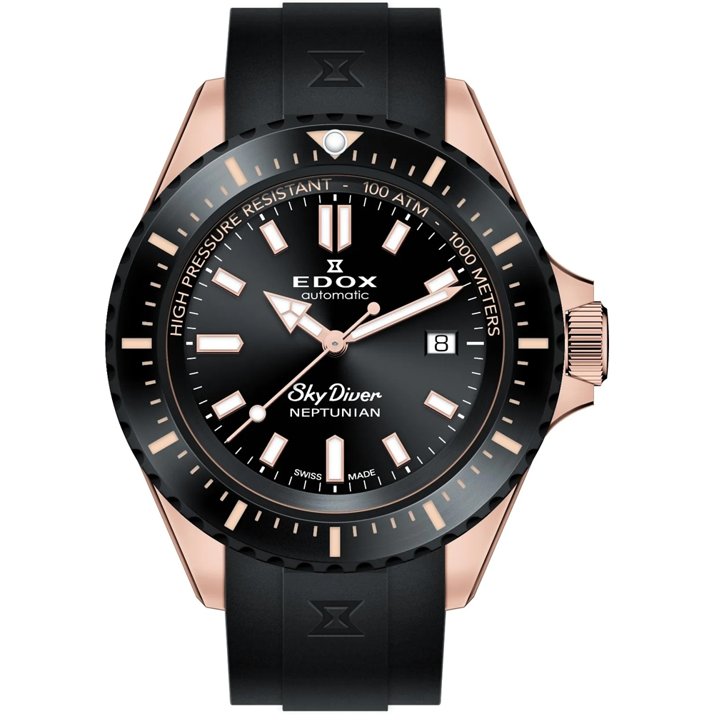 Edox Skydiver 80120-37RNNCA-NIR Skydiver Neptunian Watch