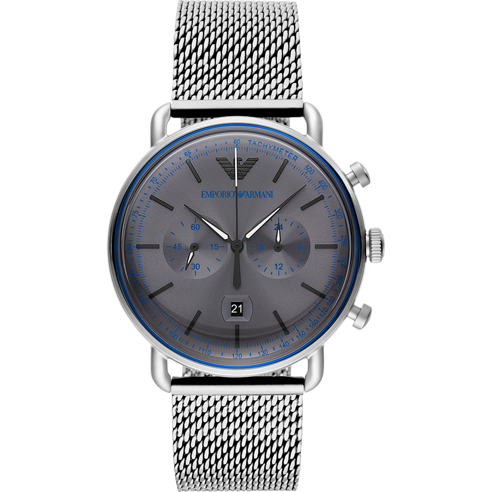 armani mesh strap watch