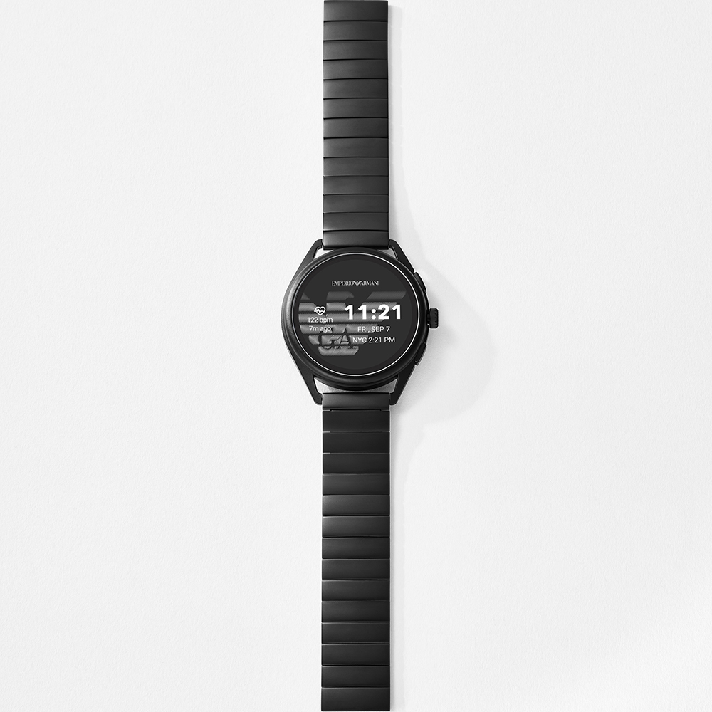 emporio armani black smartwatch