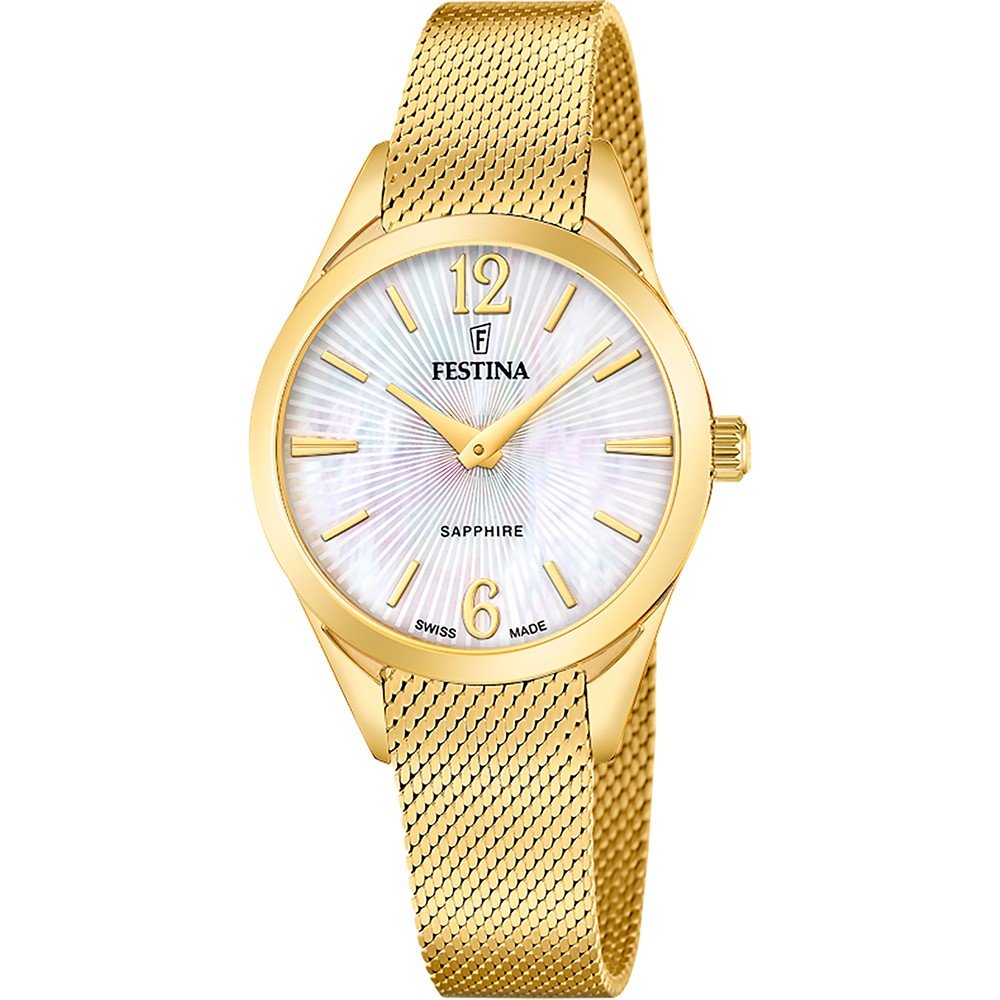 Festina‎ Gold Plated Women Watch New Battery 16043 MOP 17MM Z Festina Gold Plated Women Watch New‎ Battery 16043 MOP 17MM Z main image 2