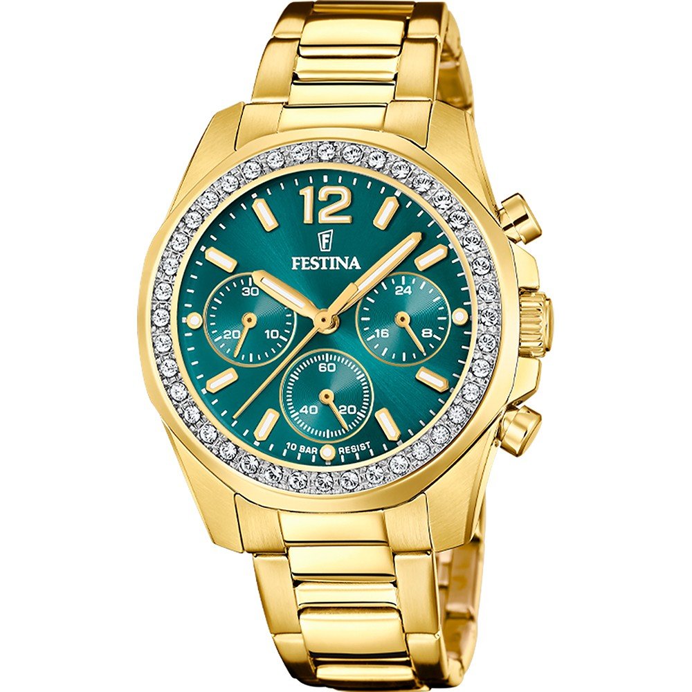 Maillon De Bracelet Festina Boyfriend En Acier Doré - Accessoire Montre Neuf Avec étiquette