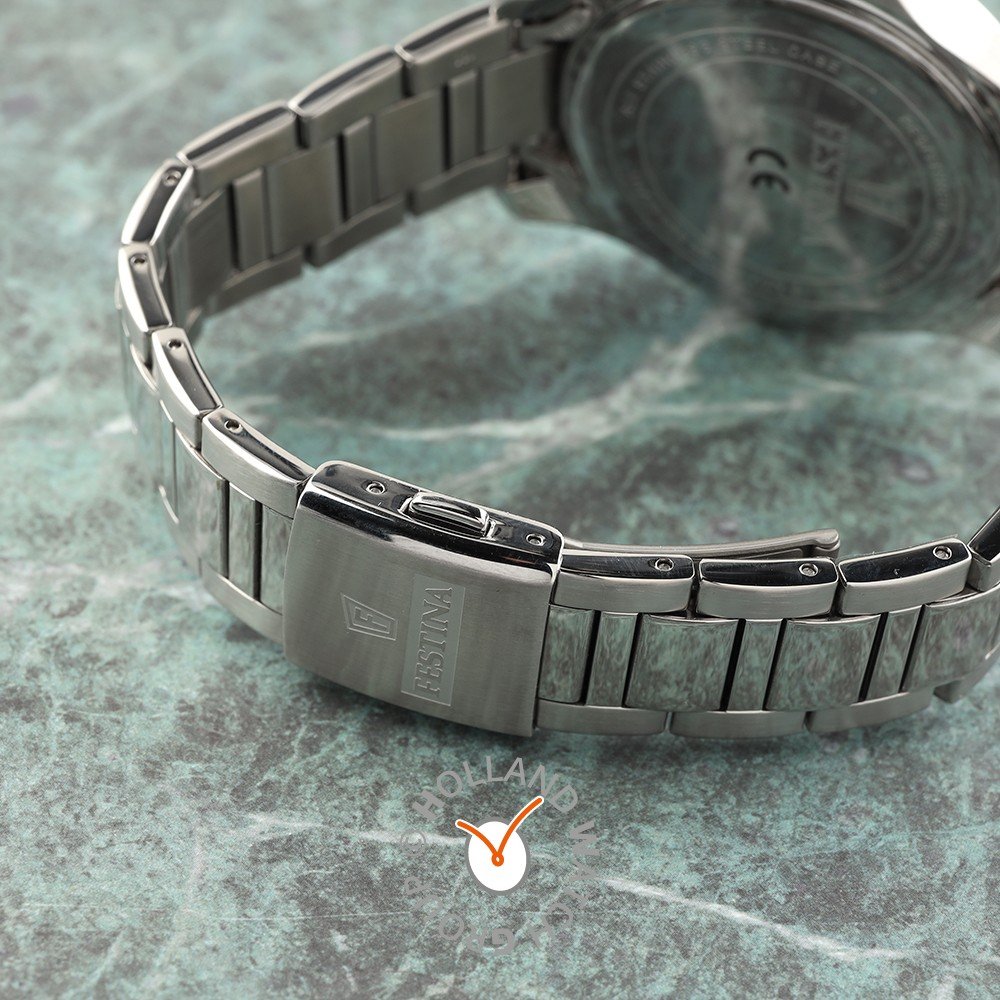 Festina Orologio Uomo F20656/3 – Cronografo Analogico In Acciaio, Bracciale Argento, 44mm - 3