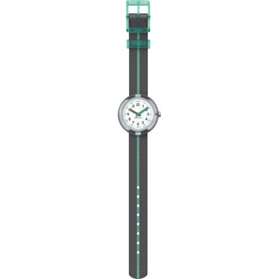 Flik Flak 5+ Power Time FPNP022 Green Band Watch