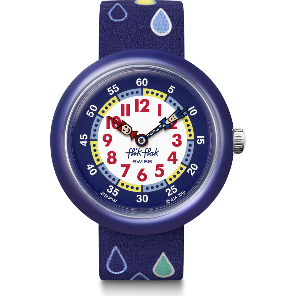 Flik Flak FBNP147 Rain Drops Watch