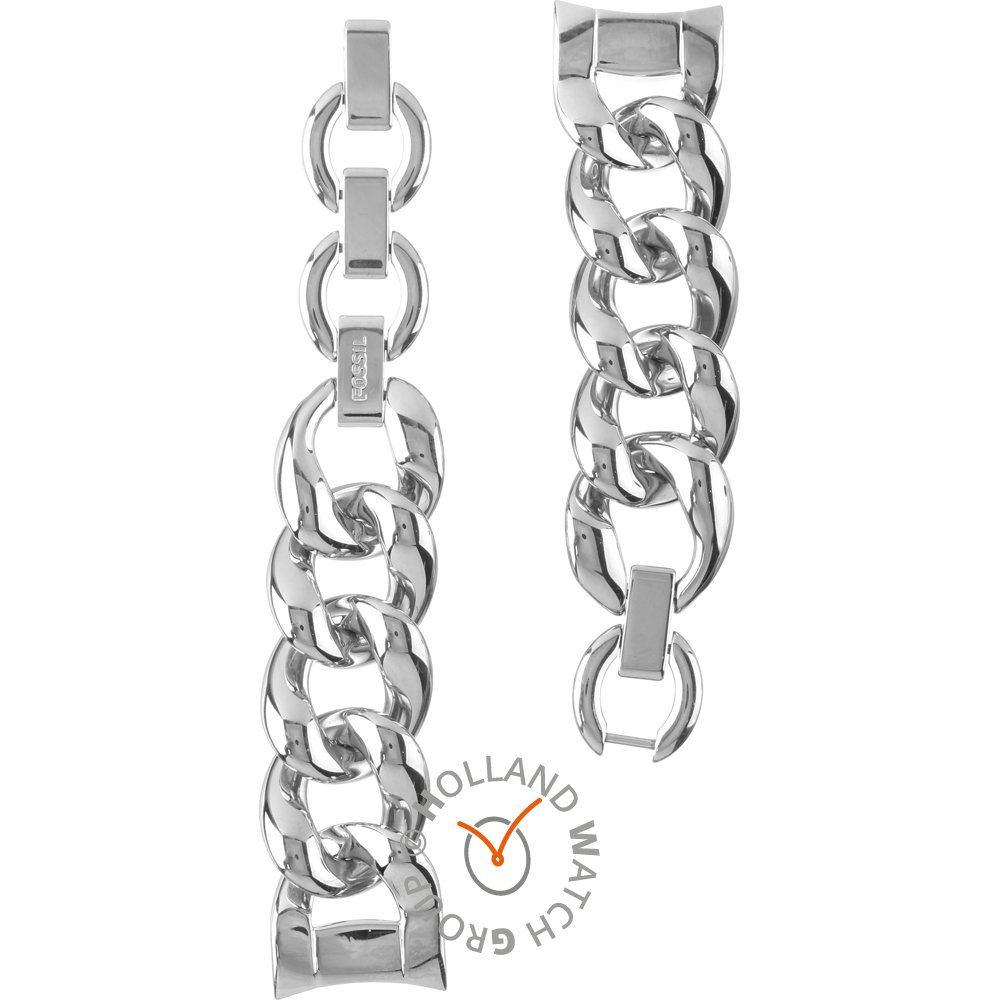 Vintage Casual Adventurer Silver-Tone Stainless Steel Chain Bracelet -  JF03916797 - Fossil