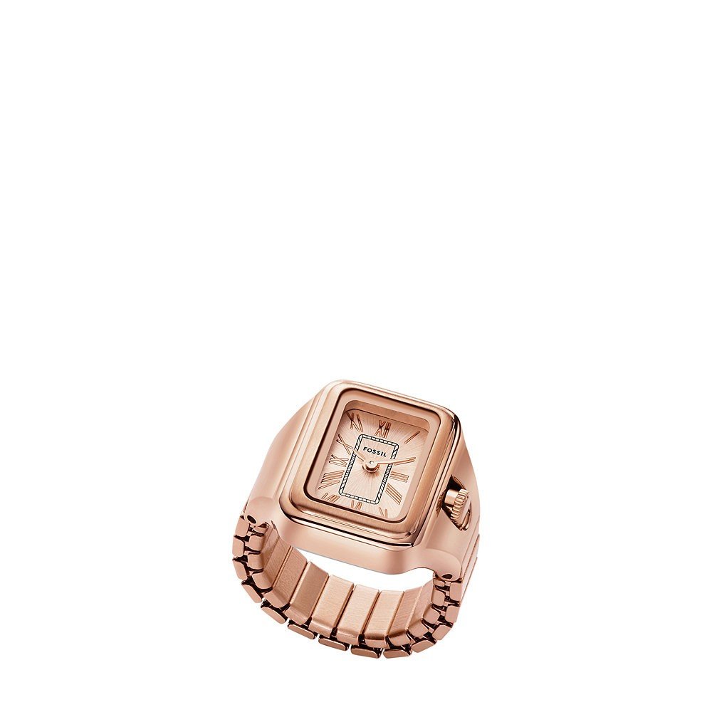 Fossil Women's Disney x Fossil Limited Edition Two-Hand Rose Gold-Tone  Stainless Steel Watch Ring 16mm - Rose Gold | CoolSprings Galleria