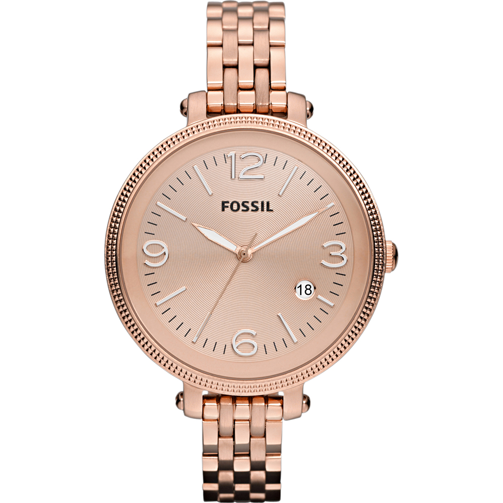 Fossil Watch Time 3 hands Heather Big ES3130