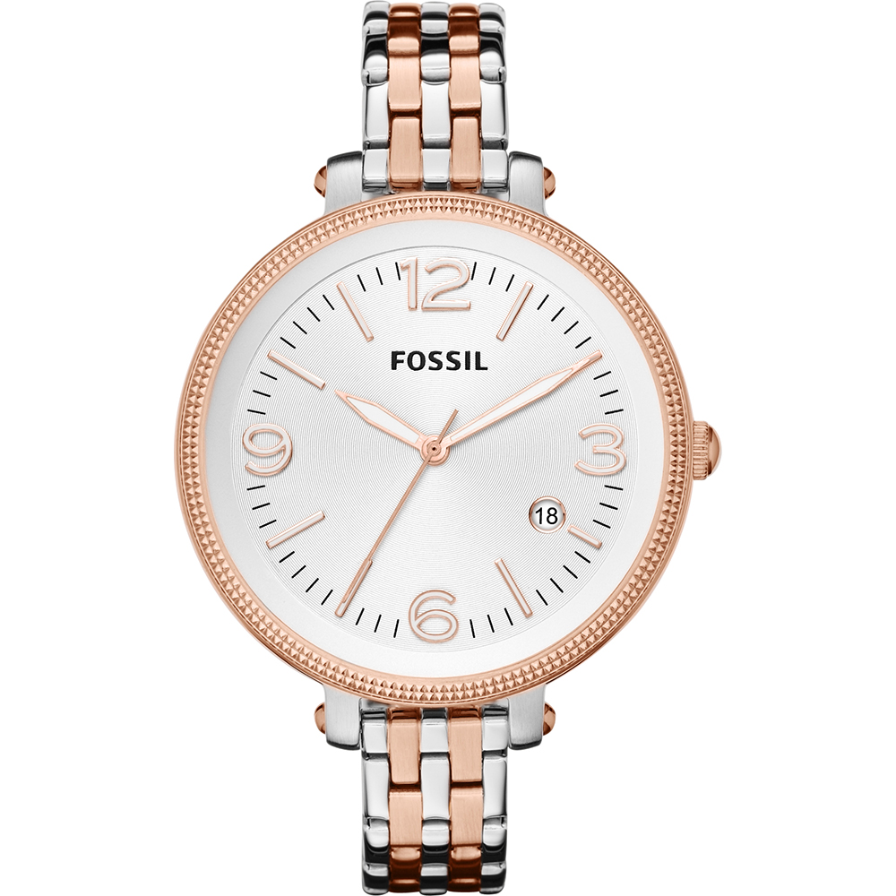 Fossil Watch Time 3 hands Heather Big ES3215