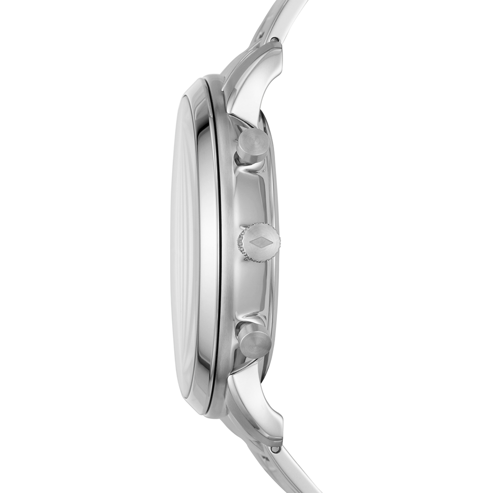 fossil blue silver watch