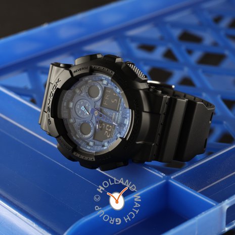Casio G-Shock GA-100BP-1AER Orologio Analogico Uomo | Multifunzione In Resina, Resistente Agli Urti