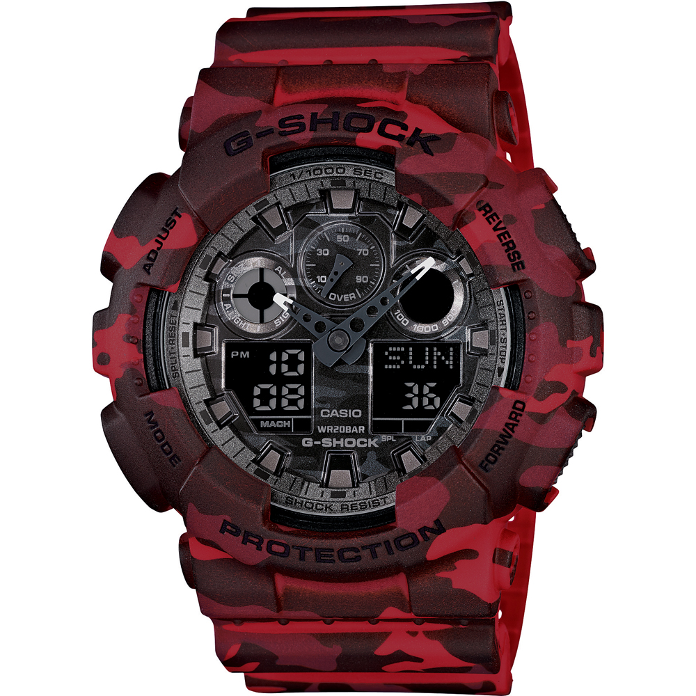 G-Shock Classic Style GA-100CM-4A Camouflage Watch