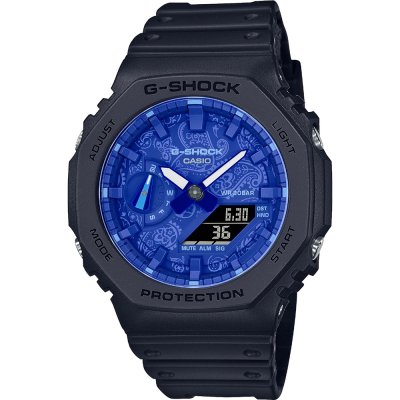 G-Shock Classic Style GA-2100BP-1A Carbon Core - Blue Paisley Watch