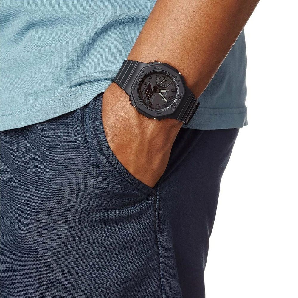 Casio G-Shock GA2100 Digital Carbon Resin Men's Watch GA2100-1A Black 
