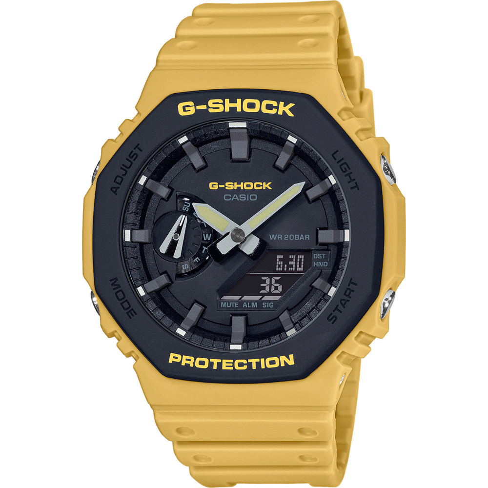 yellow g shock watch
