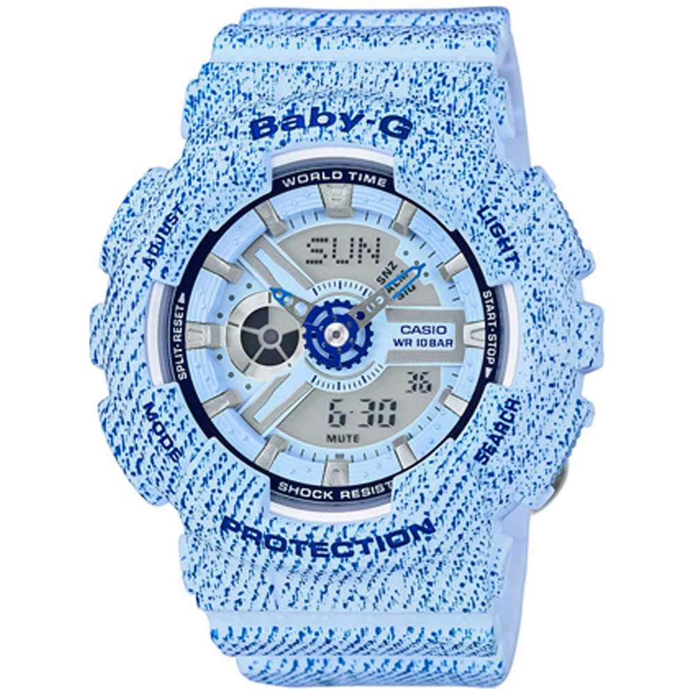 G-Shock Baby-G BA-110DC-2A3ER Denim Color Watch